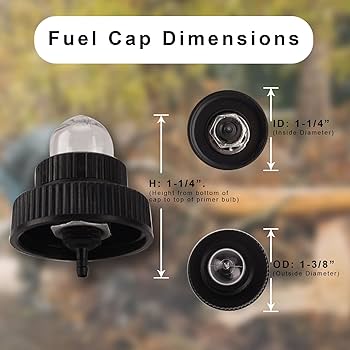 Amazon.com: A01372A Fuel Gas Cap with Built-in Primer Bulb
